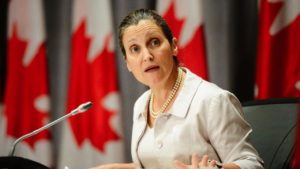 C.Freeland: „Some businesses are able to work at full capacity despite COVID-19 and they are doing well and that’s great”